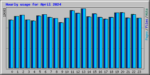 Hourly usage for April 2024